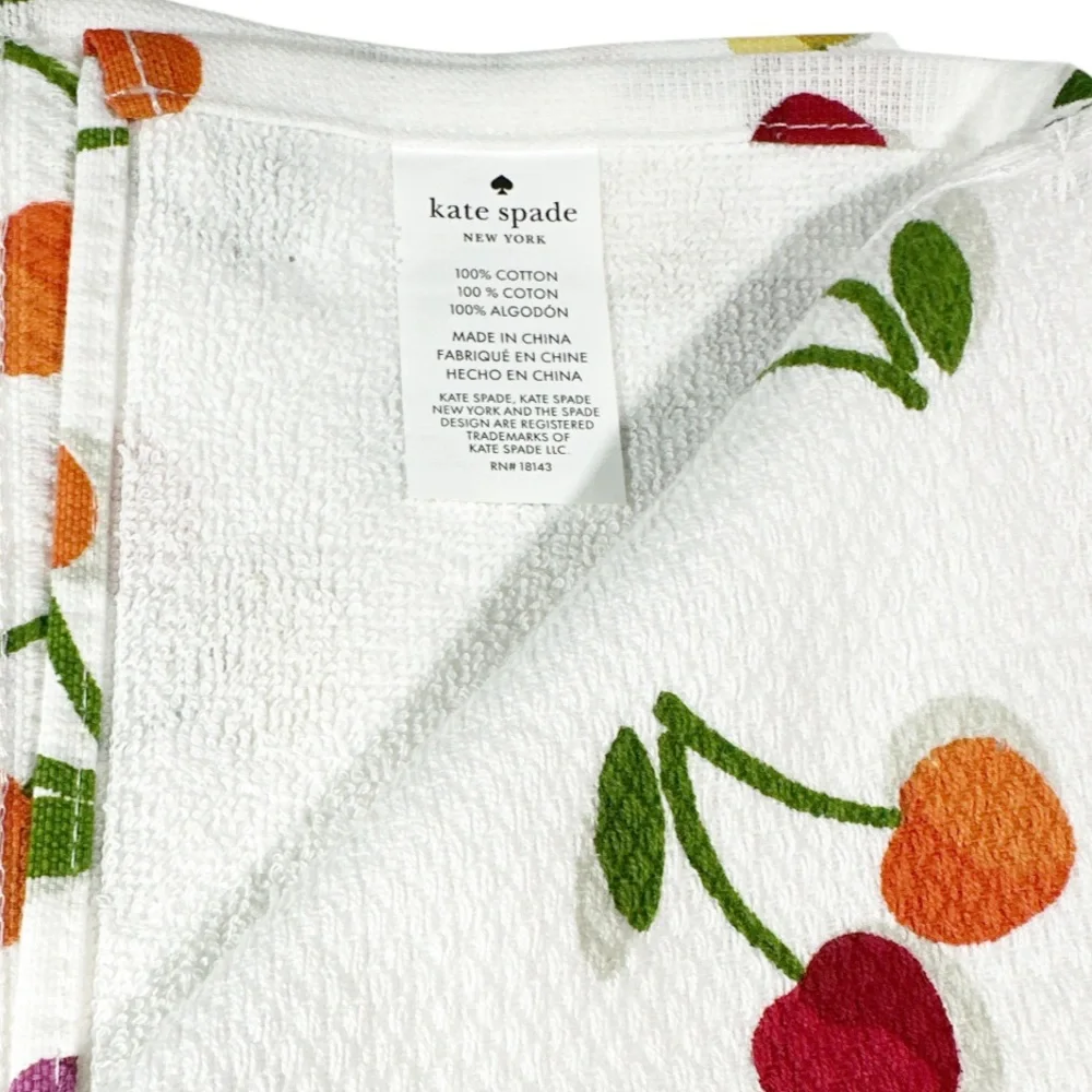 NEW Kate Spade CHERRY DESIGN Kitchen Towel Set/3